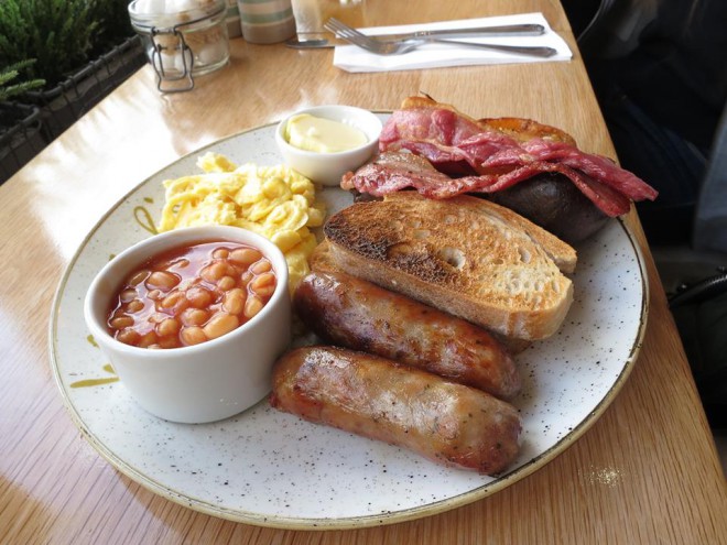 量目の多い、一番人気のあった「Traditional England Breakfast」